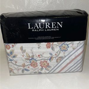Lauren Ralph Lauren Carolyne Floral 3-Pc King Duvet Set MSRP $475